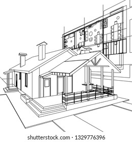 House 3D illustration