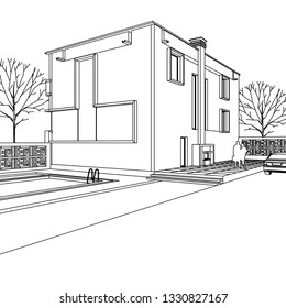 house 3d illustration