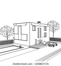 house 3d illustration