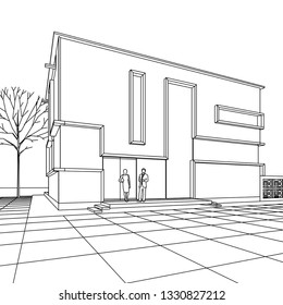 house 3d illustration