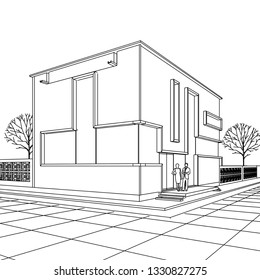 house 3d illustration