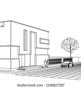 house 3d illustration