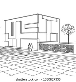 house 3d illustration