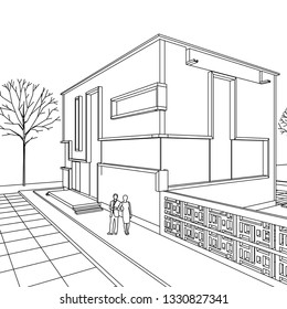 house 3d illustration