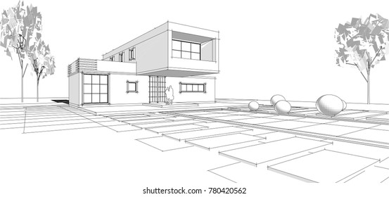 house, 3d illustration