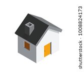 House 3D isometric icon