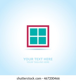 House abstract emblem, design concept, logo, logotype element for template.