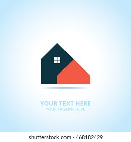 House abstract emblem, design concept, logo, logotype element for template.