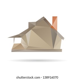 House abstract isolated on a white backgrounds