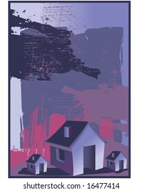 House Abstract Purple