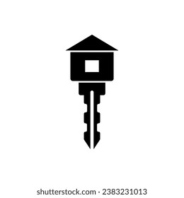 Icono de la tecla de acceso a la casa, aislado en fondo blanco.