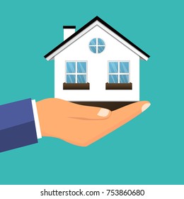 House. Accommodation. Bright. Building. Icon. For your design.