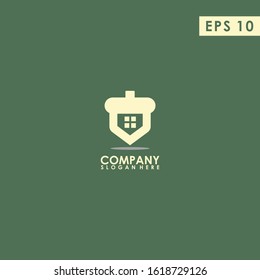 House Of Acorn Logo Design Vector Template. Modern Design. Vector Illustration