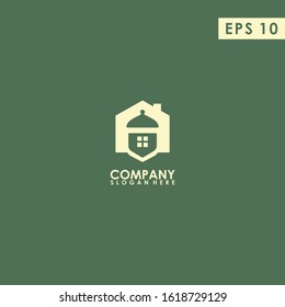 House Of Acorn Logo Design Vector Template. Modern Design. Vector Illustration