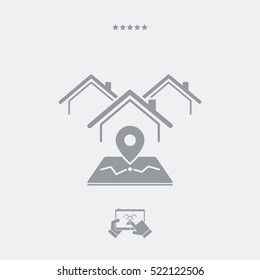 House address - Vector web icon