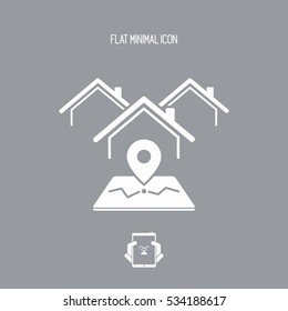 House address - Vector web icon