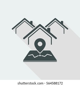 House Address - Vector Web Icon
