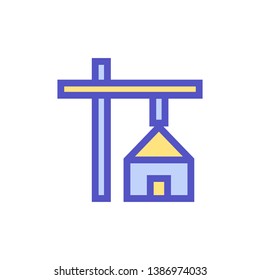 House advertisement sign - Real estate billboard icon