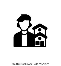 House Agent icon in vector. Illustration