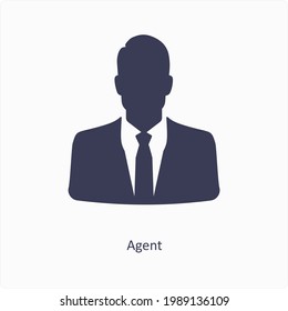 Icon Concept House Agent oder Negotiator