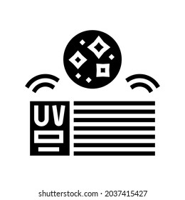 house air filtration system glyph icon vector. house air filtration system sign. isolated contour symbol black illustration