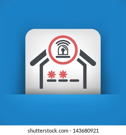 House alarm concept icon