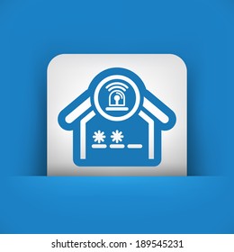 House alarm concept icon
