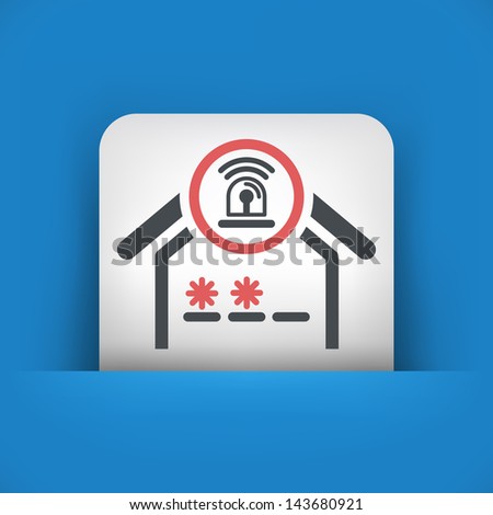 House alarm concept icon