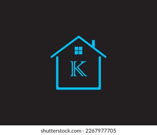 House Alphabet LOgo Of K
