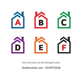 House and Alphabet Logo Template Design Vector, Emblem, Design Concept, Creative Symbol, Icon