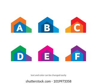 House Alphabet Logo Template Design Vector, Emblem, Design Concept, Creative Symbol, Icon