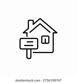 house announcement icon sign vector
