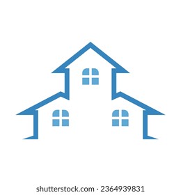 House apartment logo icon design illustration