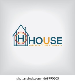 House Architecture Company Logo Vector