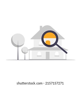 House architecture illustration flat design