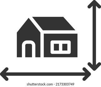 house area icon vector illustration .