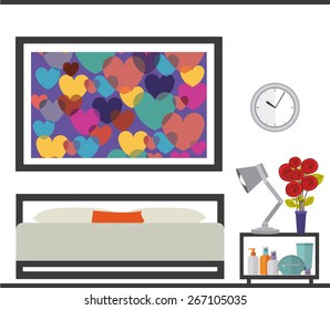 House areas design over white background, vector illustration