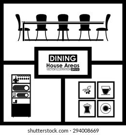 House areas digital design, vector illustration eps 10