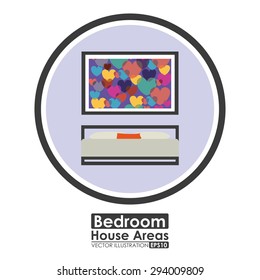 House areas digital design, vector illustration eps 10