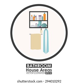 House areas digital design, vector illustration eps 10