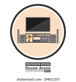 House areas digital design, vector illustration eps 10