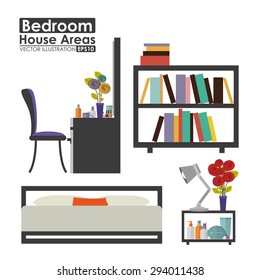 House areas digital design, vector illustration eps 10