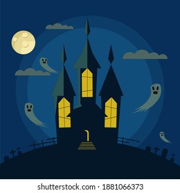The house around which the ghosts fly