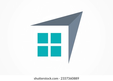 Plantilla de logotipo del gráfico de la casa y la flecha. Símbolo del mercado de la vivienda en crecimiento Crecimiento de las ventas de la ilustración inmobiliaria