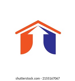 house arrow up  icon vector illustration design web
