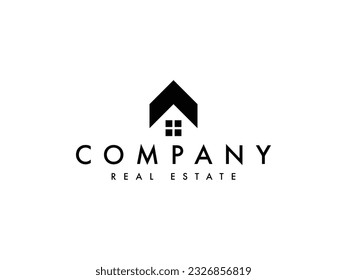 house arrow vector logo design