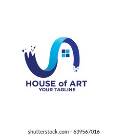 House of Art Logo Design