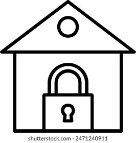 House Available Line Icon Vector Design