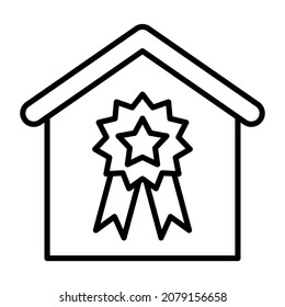 House Award icon vector image. Can also be used for web apps, mobile apps and print media.