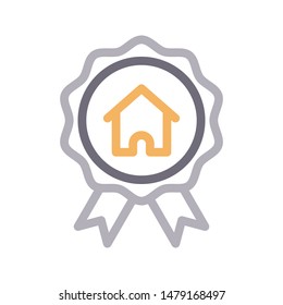 house award thin line vector icon
